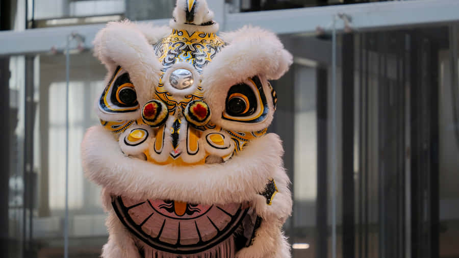 Traditional Lion Dance Costume Wallpaper