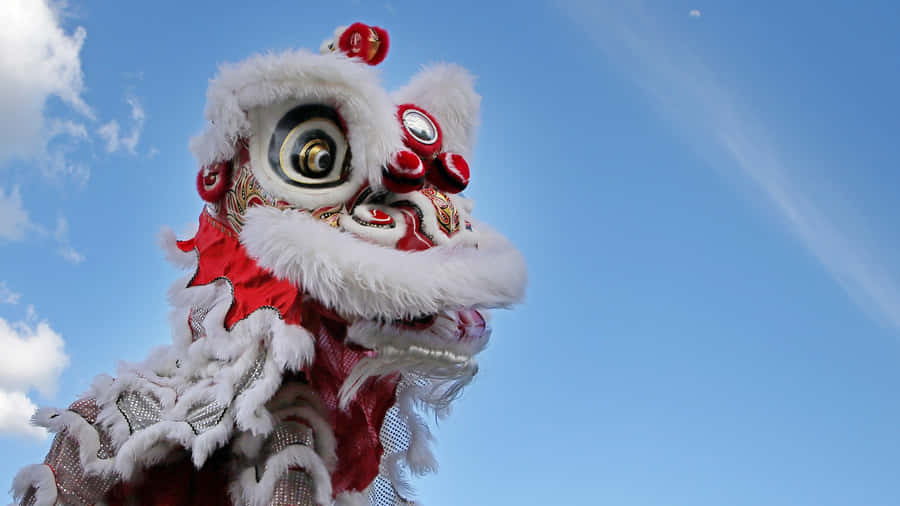 Traditional Lion Dance Costume Wallpaper