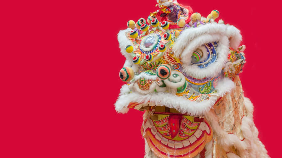Traditional Lion Dance Costume Wallpaper