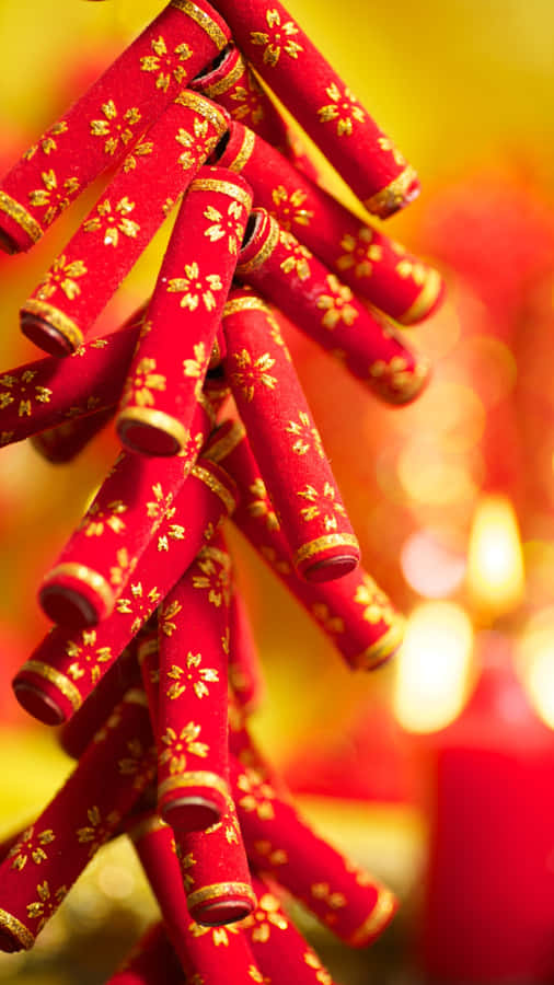 Traditional Red Firecrackers Wallpaper