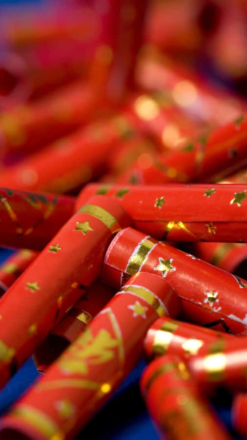 Traditional Red Firecrackers Wallpaper