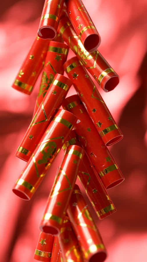 Traditional Red Firecrackers Wallpaper