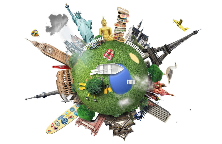 Traduction With Different Landmarks Wallpaper