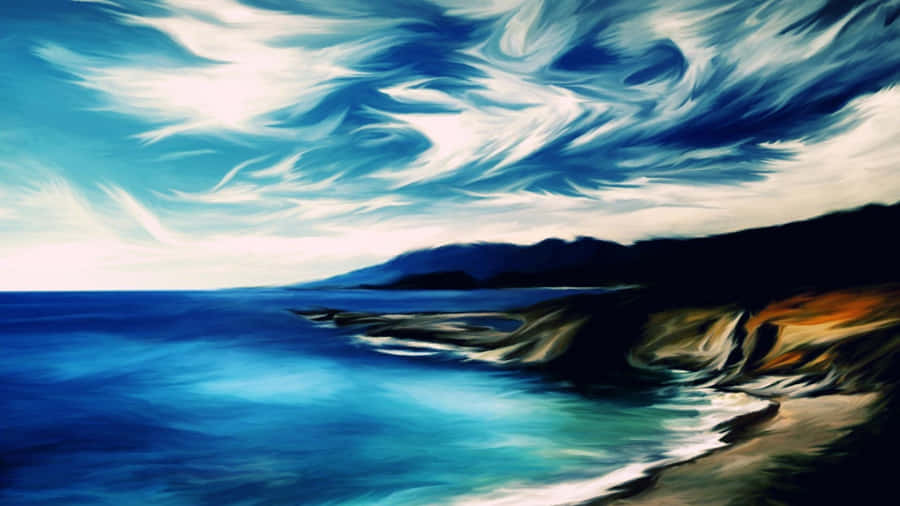 Tranquil Beauty Of The Seashore Wallpaper