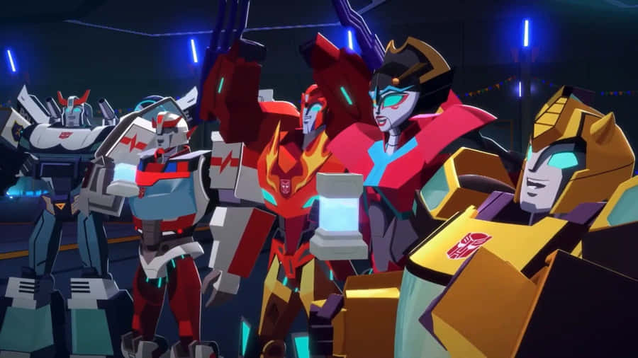 Transformers Cyberverse Laughing Wallpaper