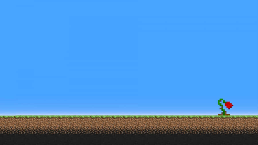 Traversing A Wildlife-rich Environments: Exploring And Building In Minecraft's Grass Biome Wallpaper