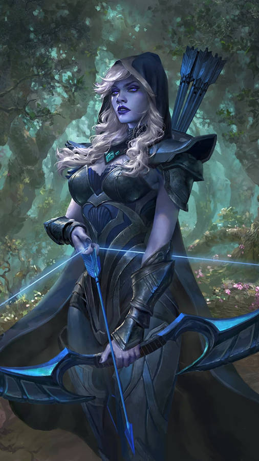 Traxex Drow Ranger Dota 2 Iphone Wallpaper