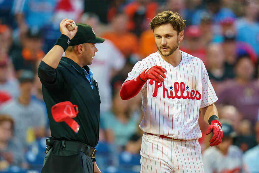 Trea Turner Phillies Baseball Game Wallpaper