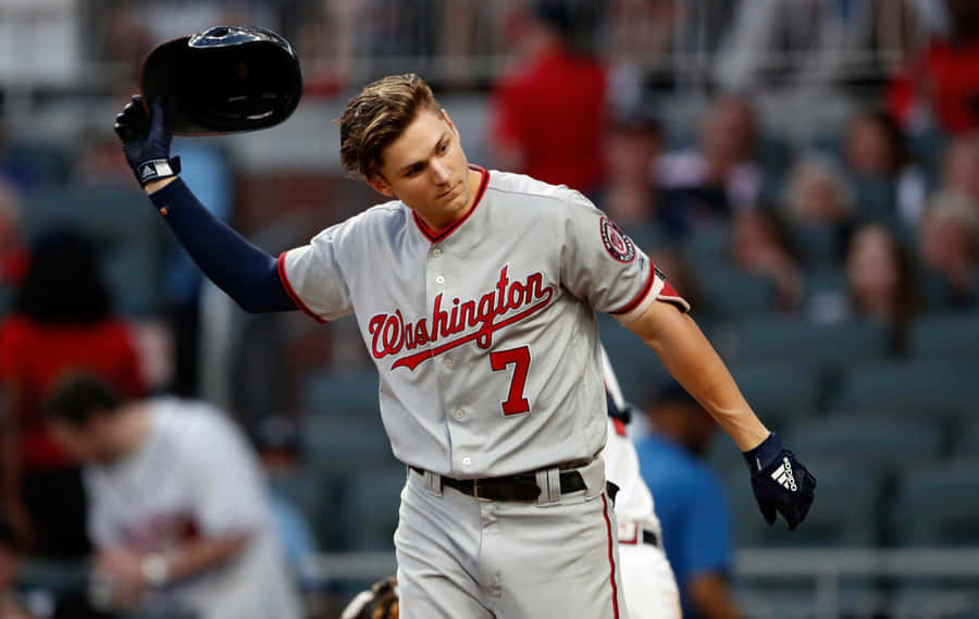 Trea Turner Washington Nationals Baseball Player Wallpaper