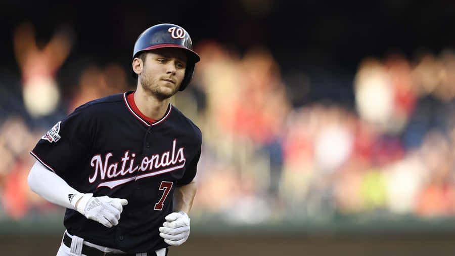 Trea Turner Washington Nationals Baseball Player Wallpaper