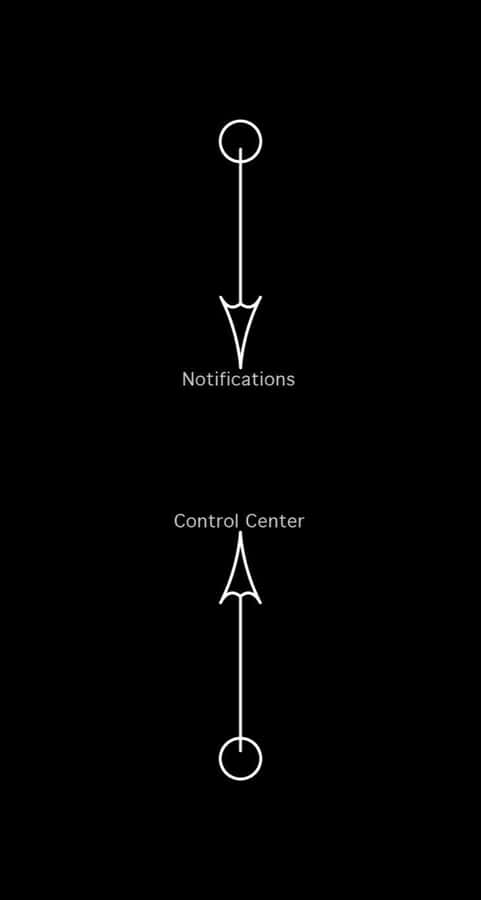 Tricky Lock Screen Showing Phone Diagrams Wallpaper
