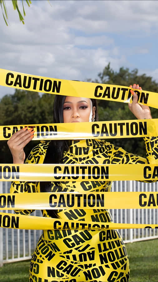 Trina Caution Tape Fashion Wallpaper