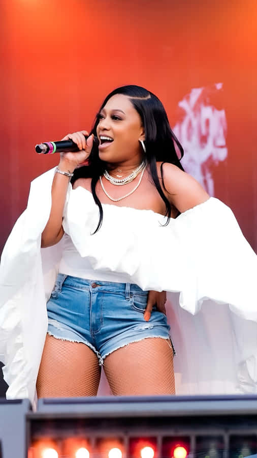 Trina Live Performance Wallpaper