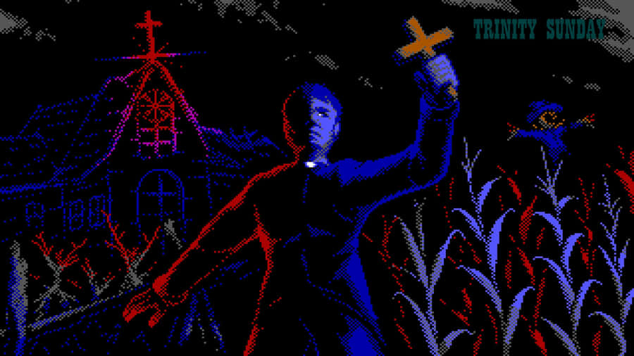 Trinity Sunday Pixel Art Wallpaper