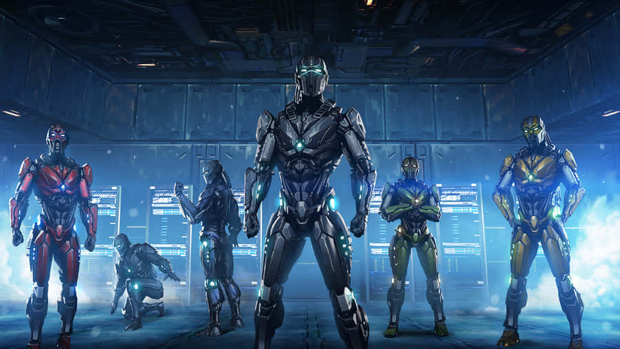 Triple Threat - Mortal Kombat Triborg In Action Wallpaper