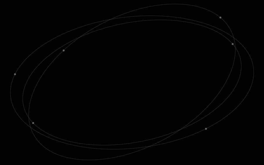 Trippy Dark Abstract Orbits Wallpaper