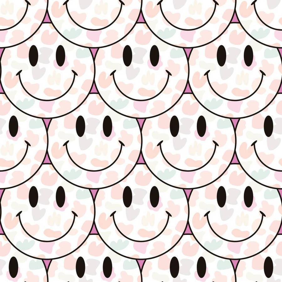 Trippy Face Hearts Wallpaper