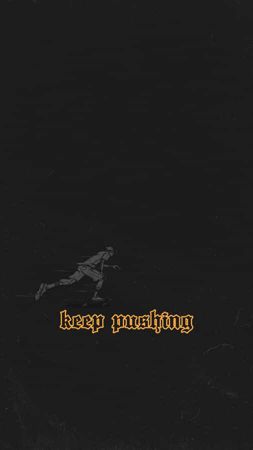 Trippy Skater Keep Pushing Aesthetic Wallpaper