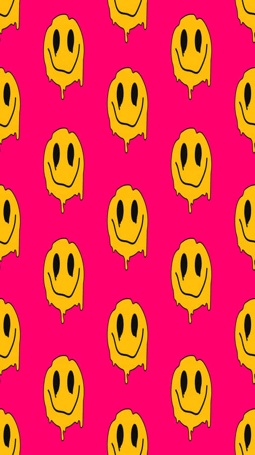 Trippy_ Smiley_ Face_ Pattern.jpg Wallpaper