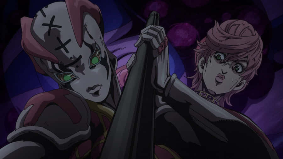 Trish Una Posing With Her Signature Style And Female Power Wallpaper