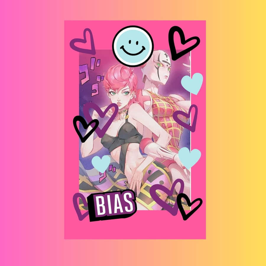 Trish Una's Intense Pose From Jojo's Bizarre Adventure Wallpaper