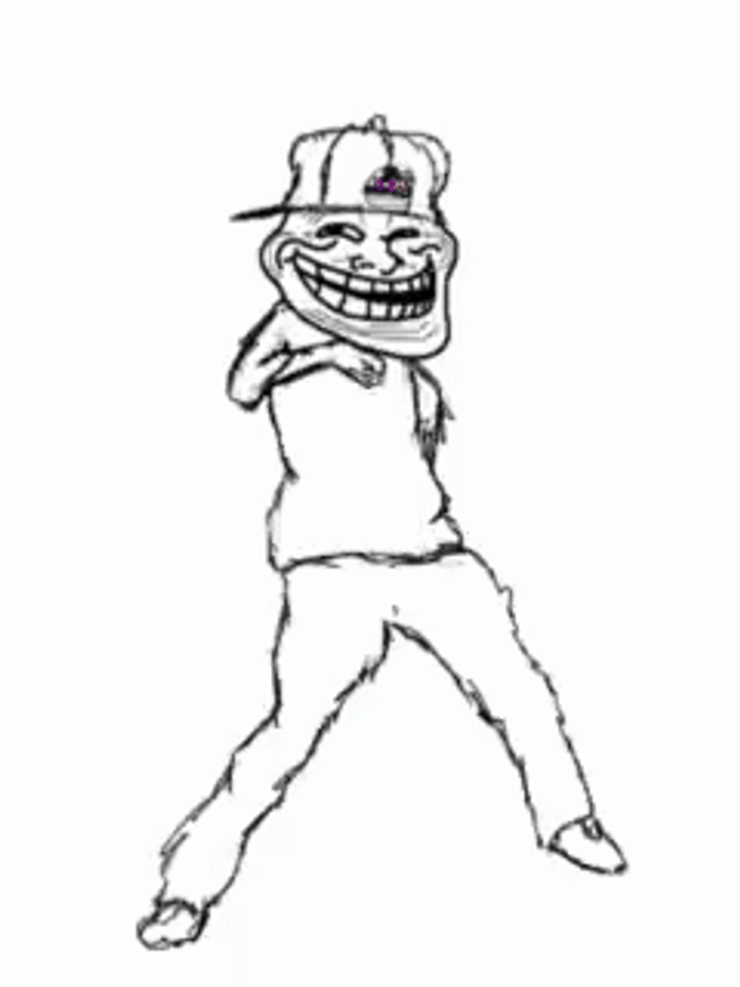 Troll Face Dancing Wallpaper