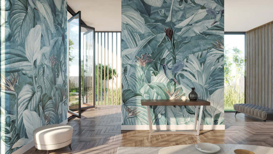 Tropical Home With Chic Vibes Wallpaper
