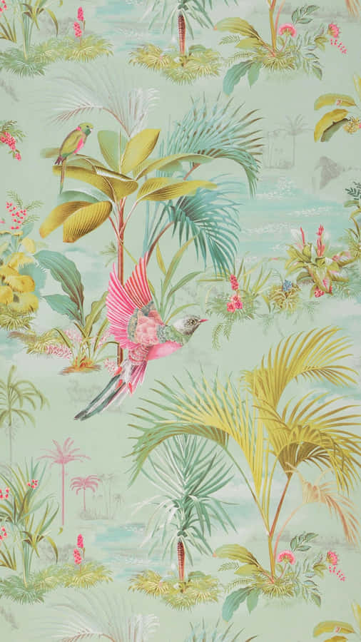 Tropical Jungle Print Wallpaper