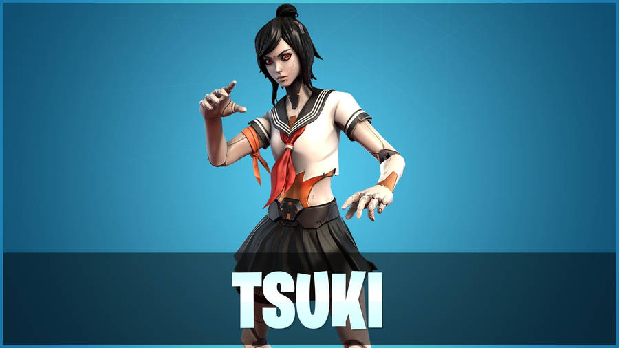 Tsuki Fortnite Combat Form Wallpaper