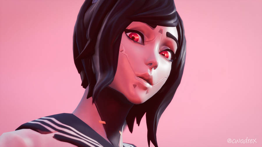 Tsuki Fortnite Innocent Look Wallpaper