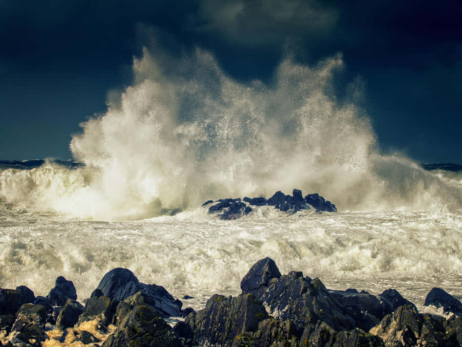 Tumultuous Arctic Storm Wallpaper