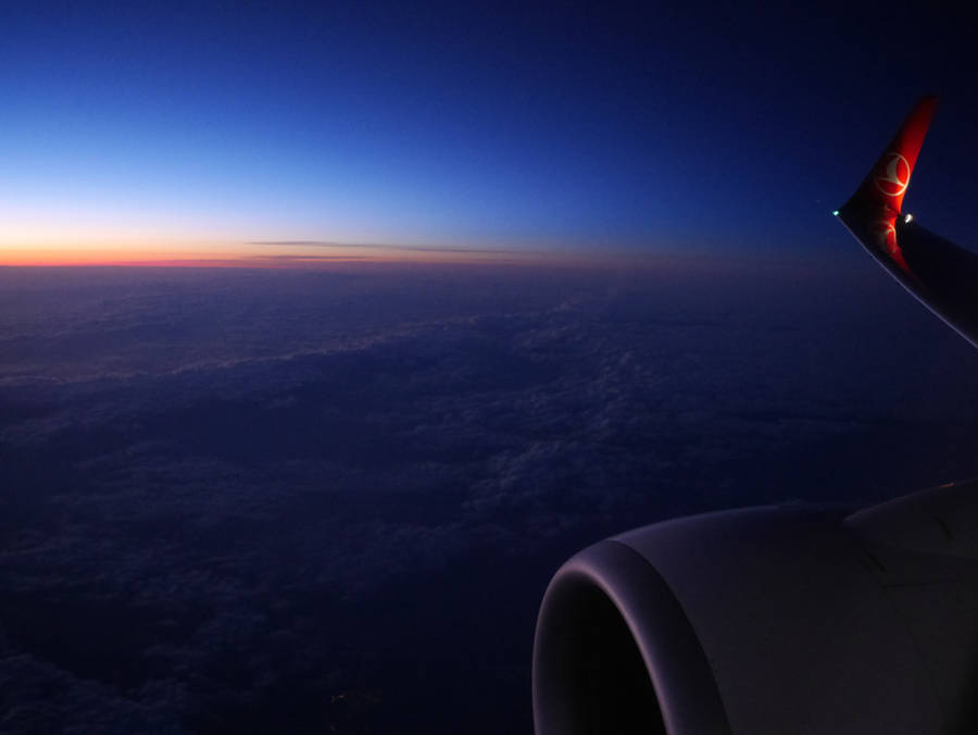 Turkish Airlines Airplane Window View Wallpaper