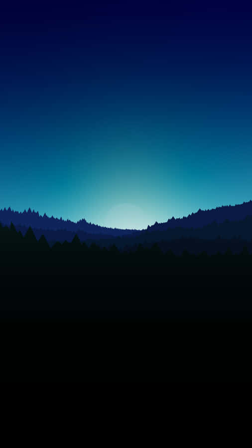Twilight Silhouette Forest.jpg Wallpaper