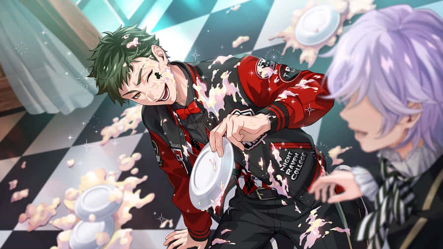 Twisted Wonderland Food Fight Chaos Wallpaper