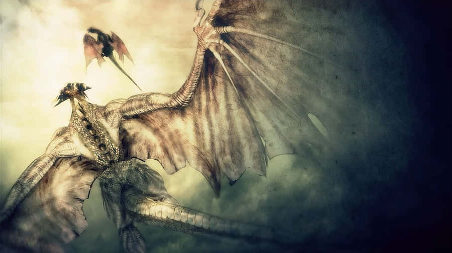 Two Demons Engage In Epic Combat Wallpaper