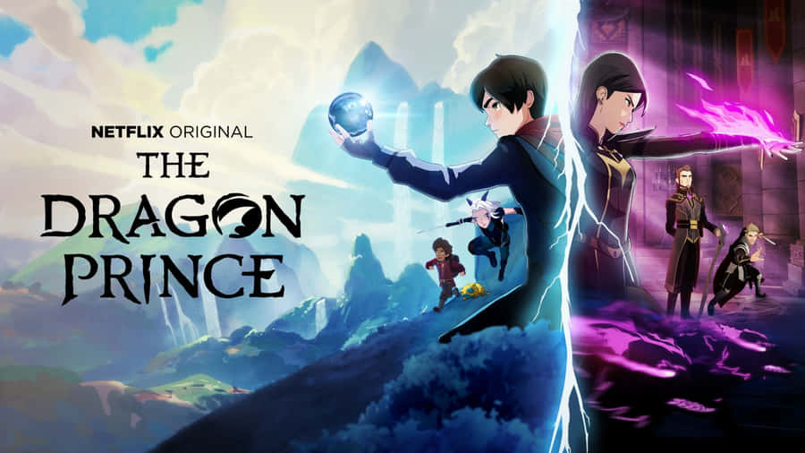 Two Heroes United - Callum And Ezran Stand United Against Their Enemies In The Dragon Prince Wallpaper