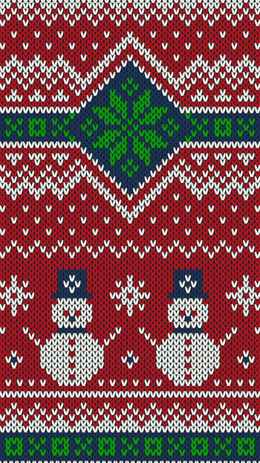 Two Snowmen In A Red Sweater Wallpaper