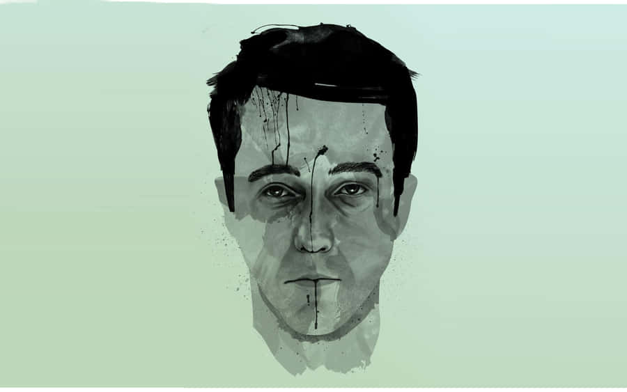 Tyler Durden Portrait Artwork Wallpaper