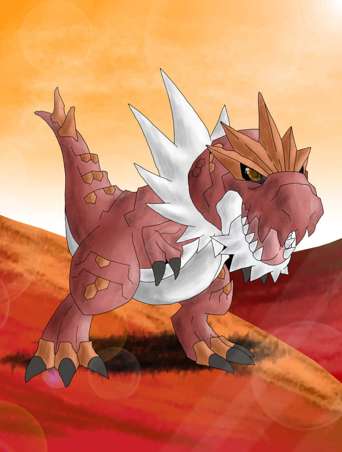 Tyrantrum Drawing Wallpaper