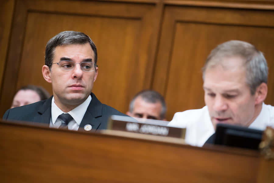 U.s. Representative Justin Amash Posing For A Portrait Wallpaper
