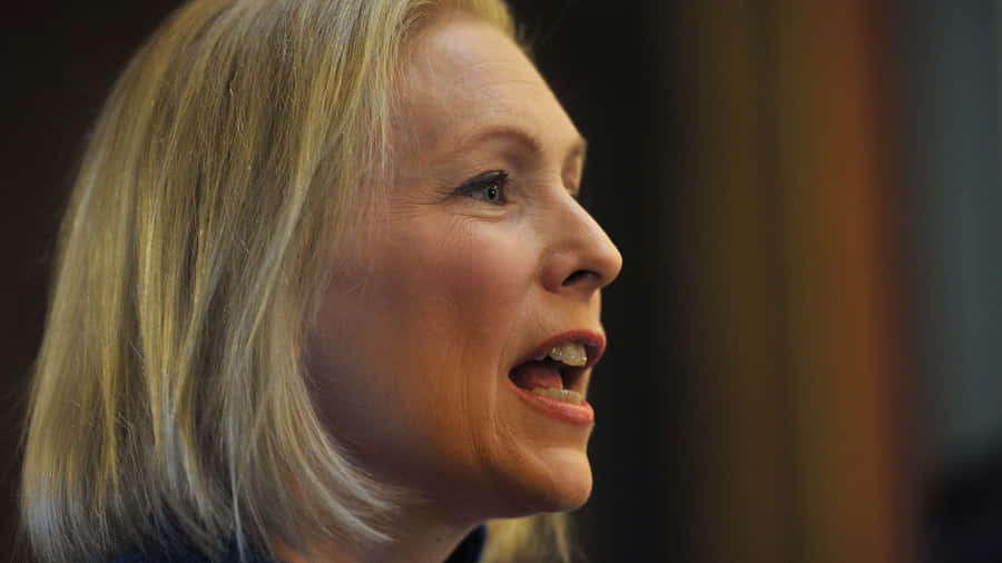 U.s. Senator Kirsten Gillibrand In Profile View Wallpaper