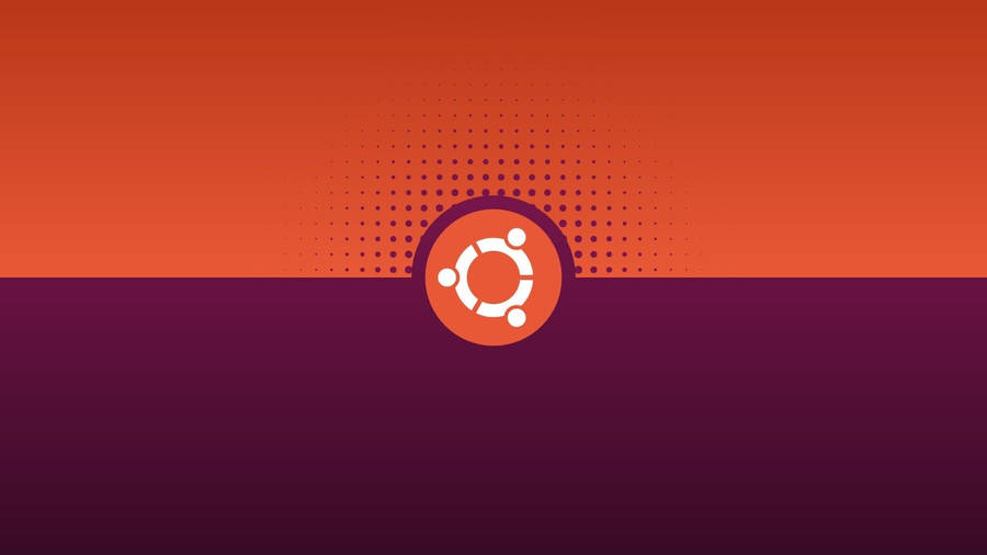 Ubuntu Purple Orange Flag Wallpaper
