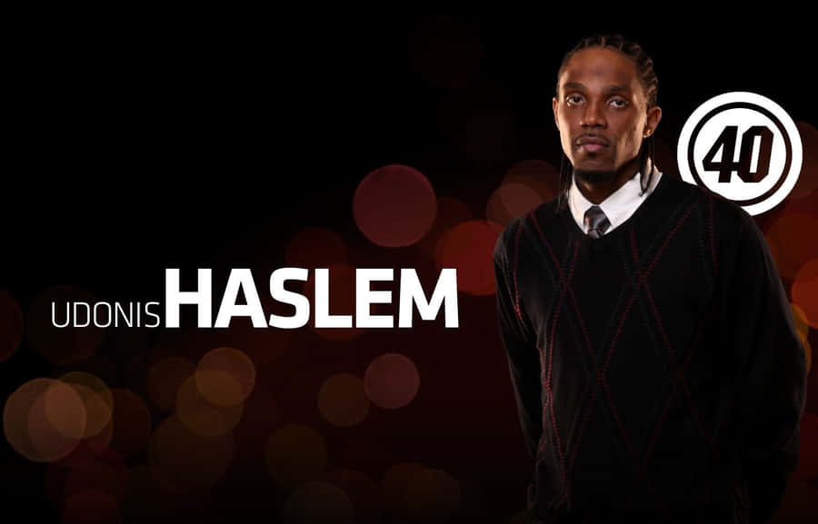 Udonis Haslem Playing For The Miami Heat Wallpaper