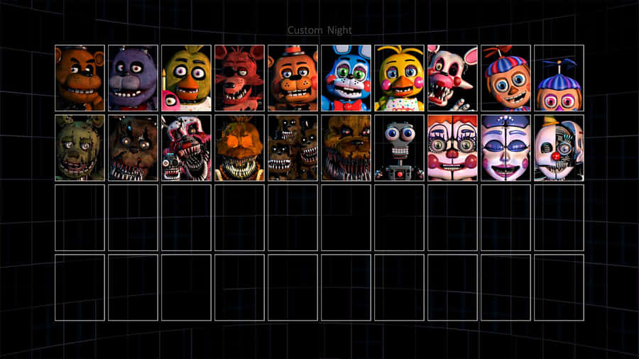 Ultimate Custom Night - Nightmarish Five Nights At Freddy's Showdown Wallpaper