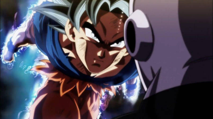 Ultra Instinct Goku Close Fight Jiren Wallpaper