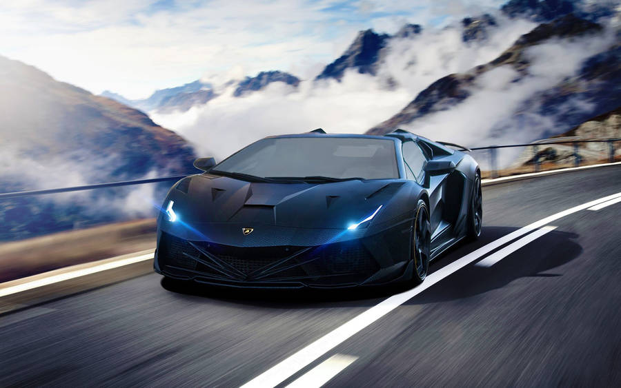 Ultramodern Lamborghini Aventador - The Pinnacle Of Super Cars Wallpaper