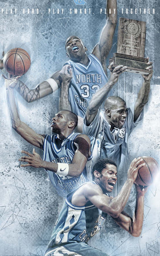 Unc Tar Heels Basketball Team Wallpaper