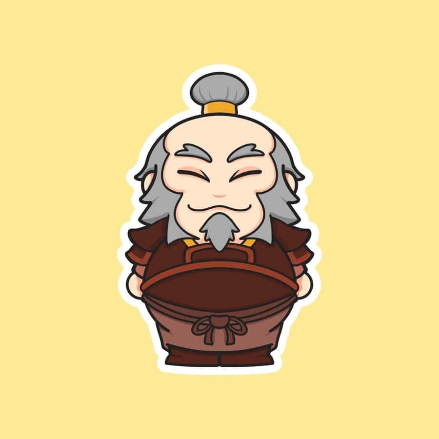 Uncle_ Iroh_ Cartoon_ Sticker Wallpaper