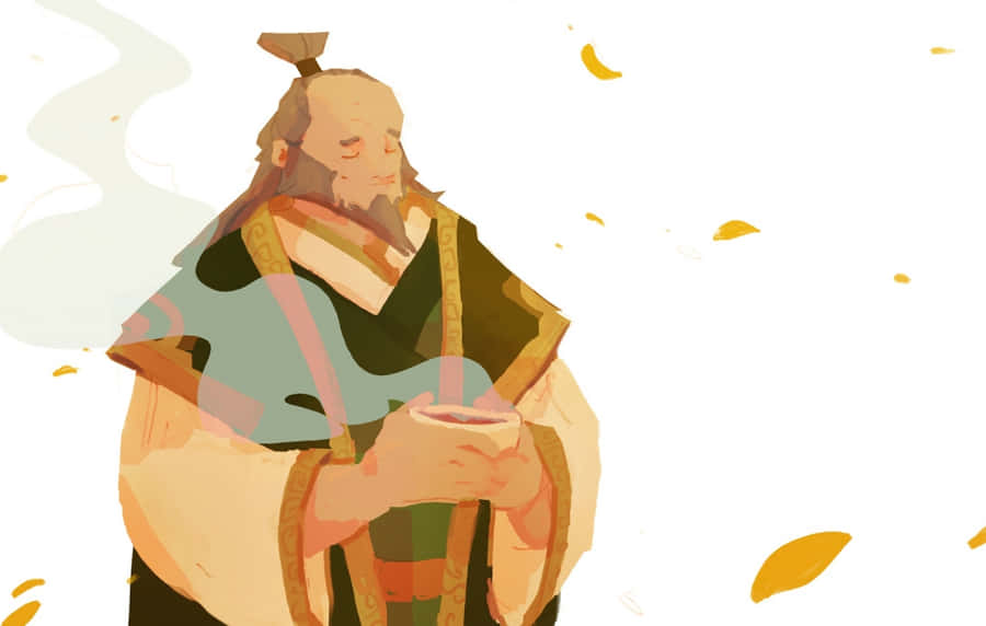 Uncle_ Iroh_ Contemplative_ Tea_ Time Wallpaper