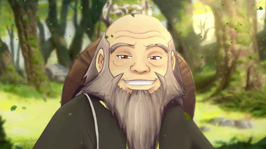 Uncle_ Iroh_ Smiling_in_ Nature Wallpaper